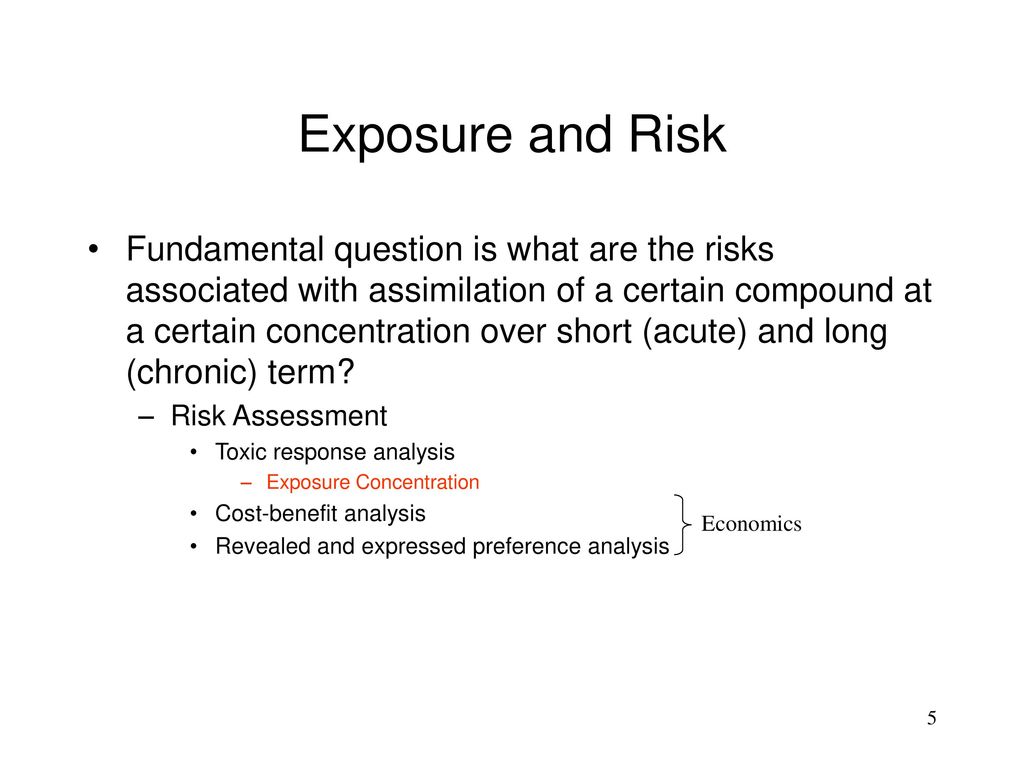 Exposure and Risk