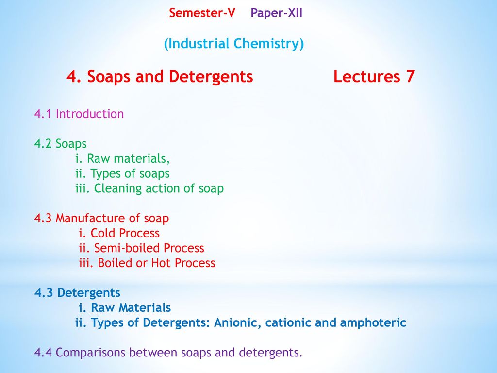 Raw materials for soaps and syndets