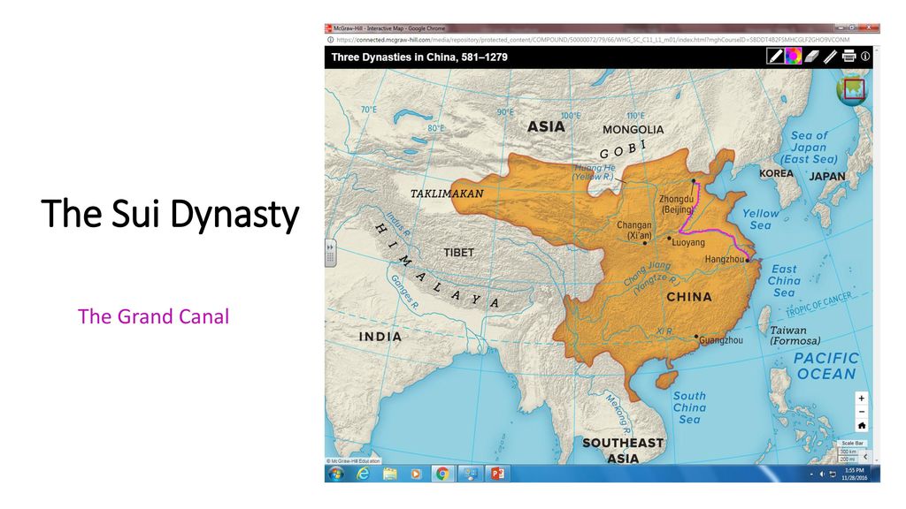 Sui Dynasty Map