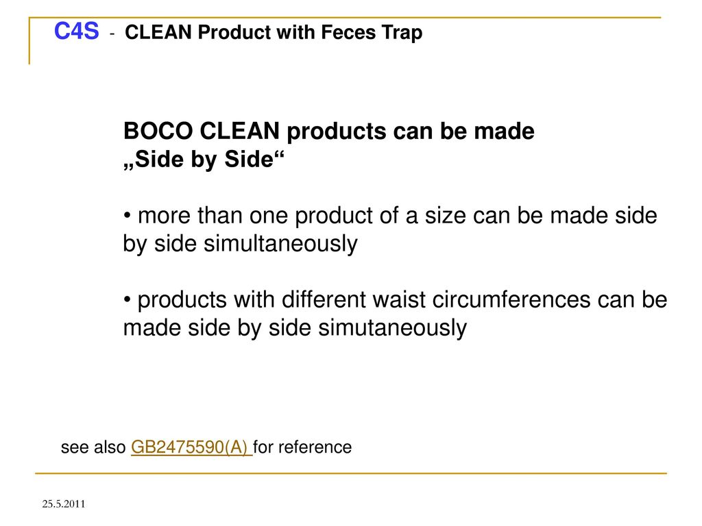 BOCO CLEAN products can be made „Side by Side