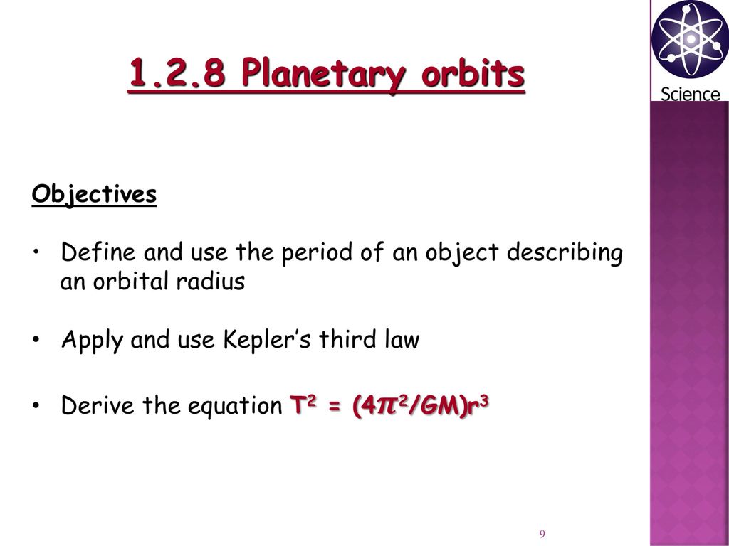 1.2.8 Planetary orbits