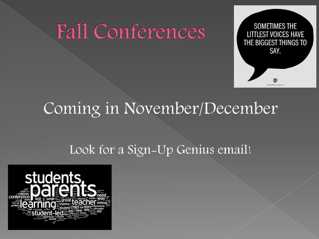 Fall Conferences Coming in November/December
