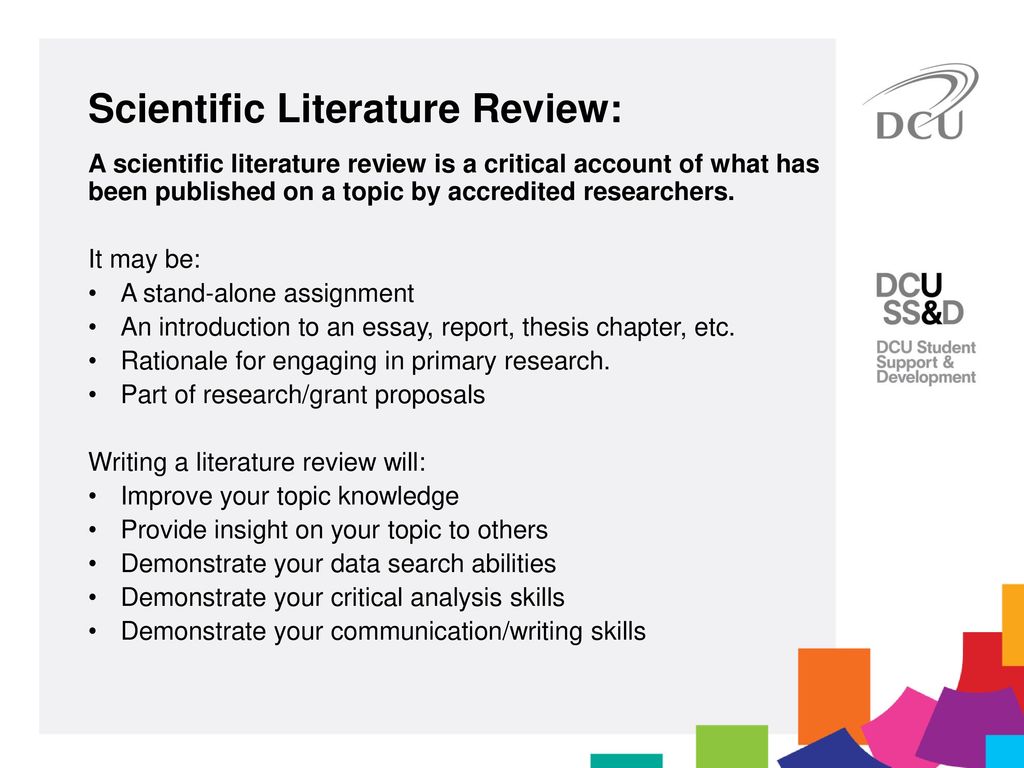 Scientific Literature Review - ppt download