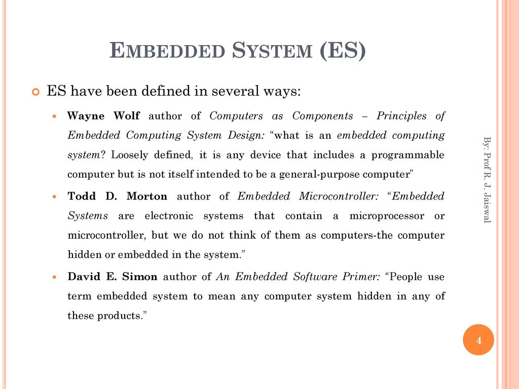 Introduction to embedded system ppt download