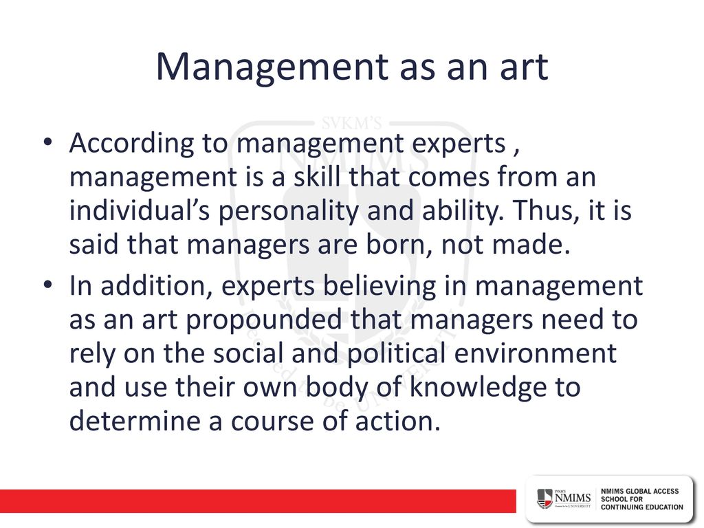 managers are born not made