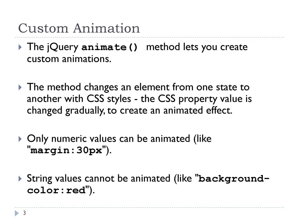 CS7026 jQuery Effects. - ppt download