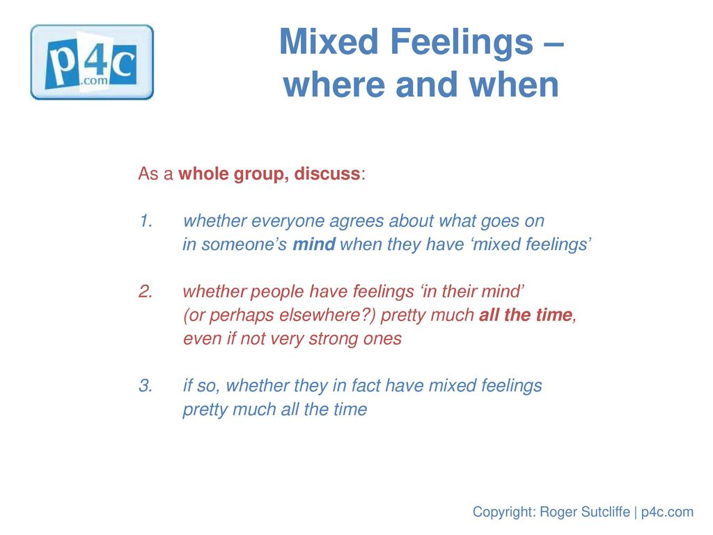 Mixed Feelings A. Here is an example of when someone is said to have 'mixed'  feelings: Dan's story came first in the competition. He was to get a  computer. - ppt download