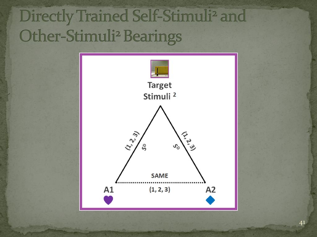Directly Trained Self-Stimuli2 and Other-Stimuli2 Bearings