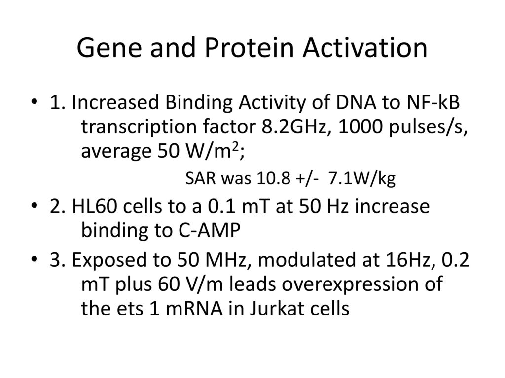 Gene and Protein Activation