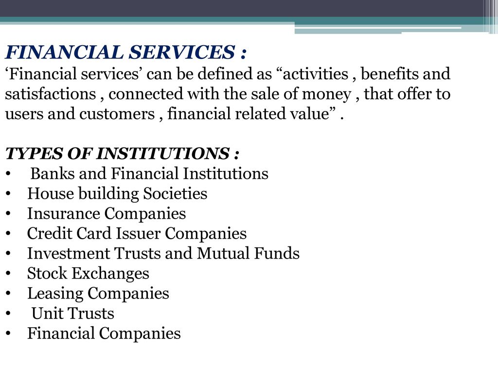 Financial service company definition xforex review 2013 philippines