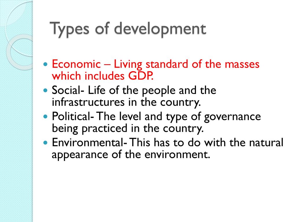 Measures Of Development Ppt Download