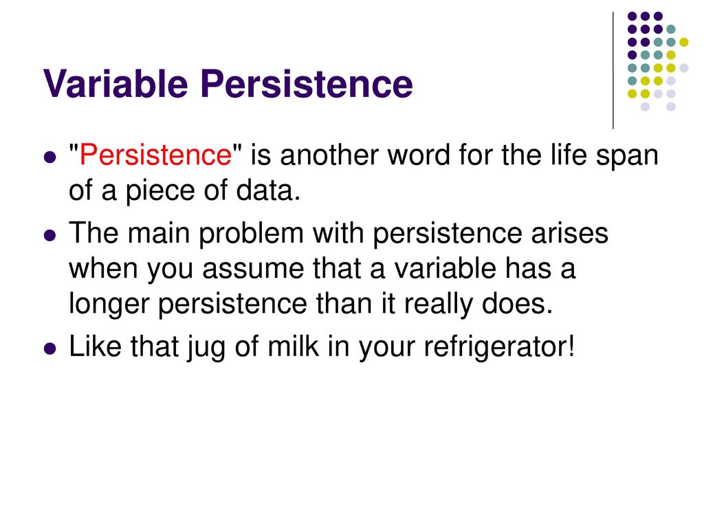 General Issues in Using Variables ppt download