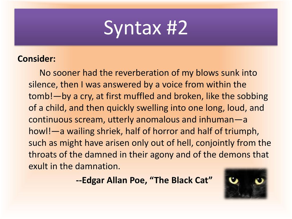 Syntax #2