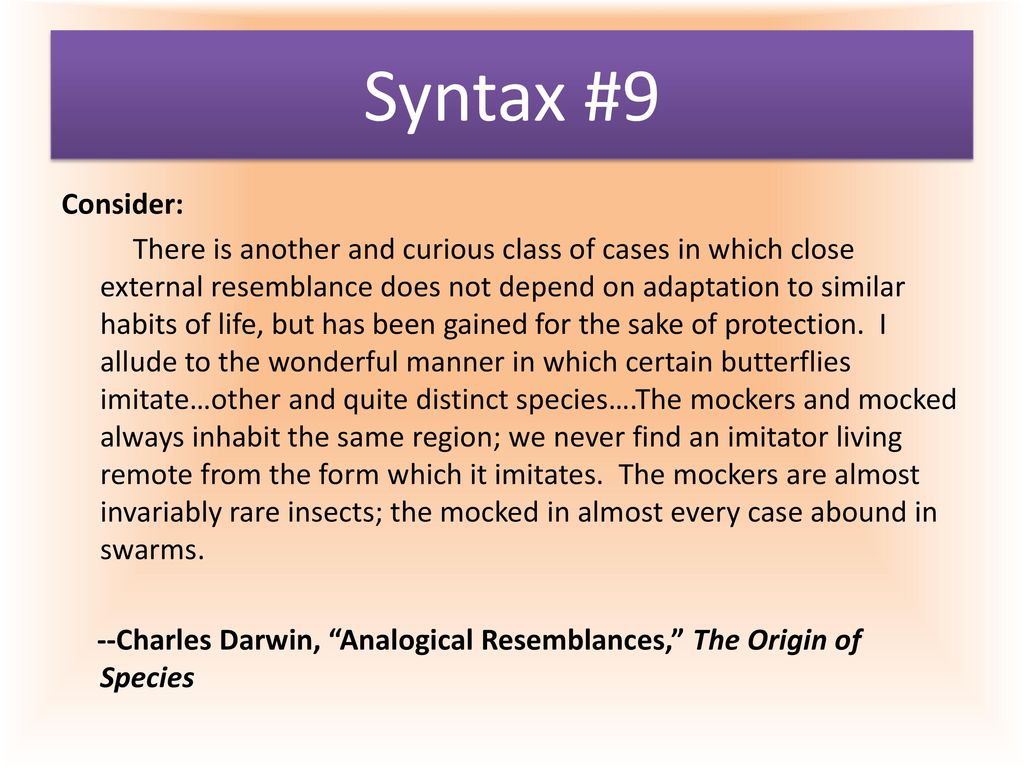Syntax #9