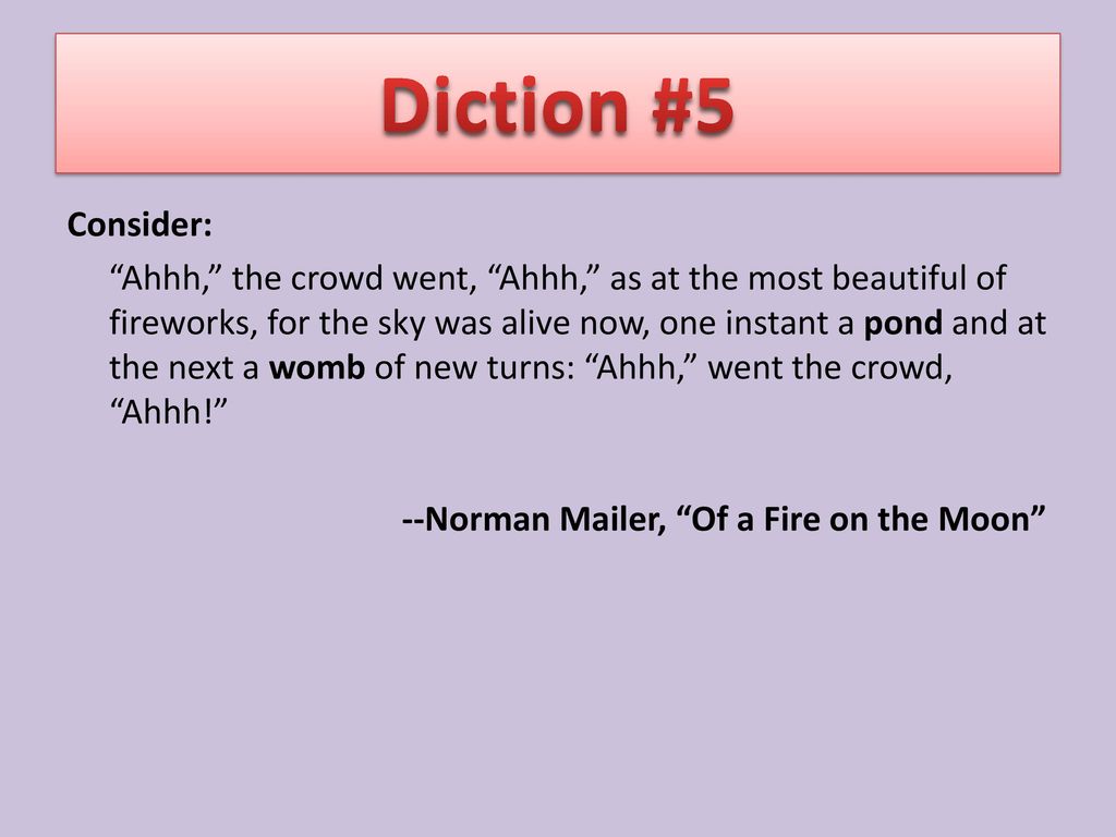Diction #5