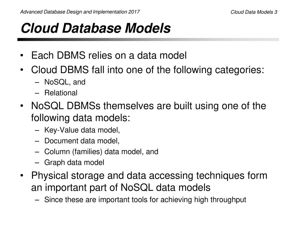 Key-Value Data Model (Structure)