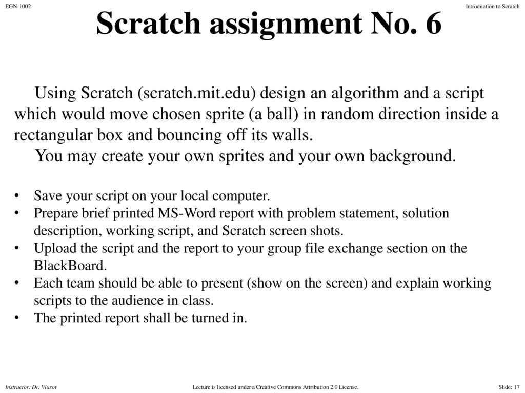 Solved • Use Scratch to design algorithm and script which