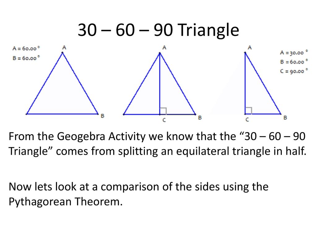 Special Right Triangles Ppt Download Special Right Triangles Ppt Download
