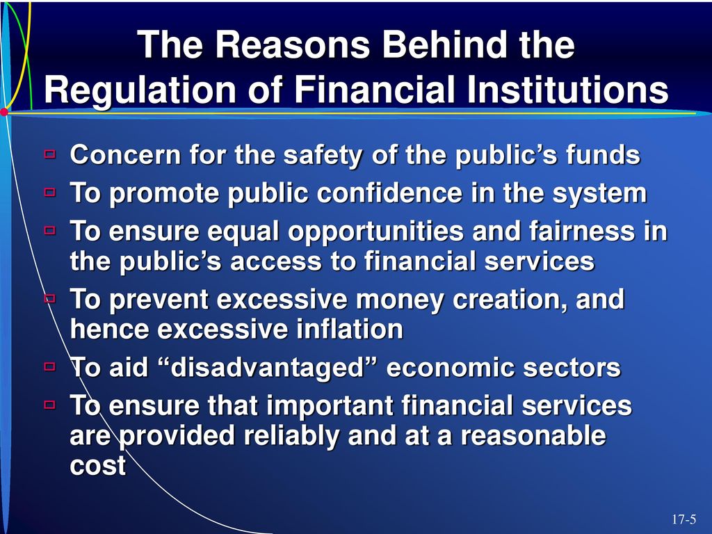 Regulation of the Financial Institutions' Sector - ppt download