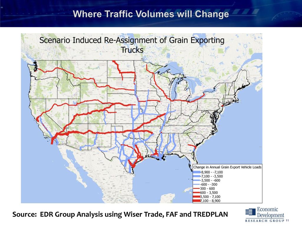 Where Traffic Volumes will Change