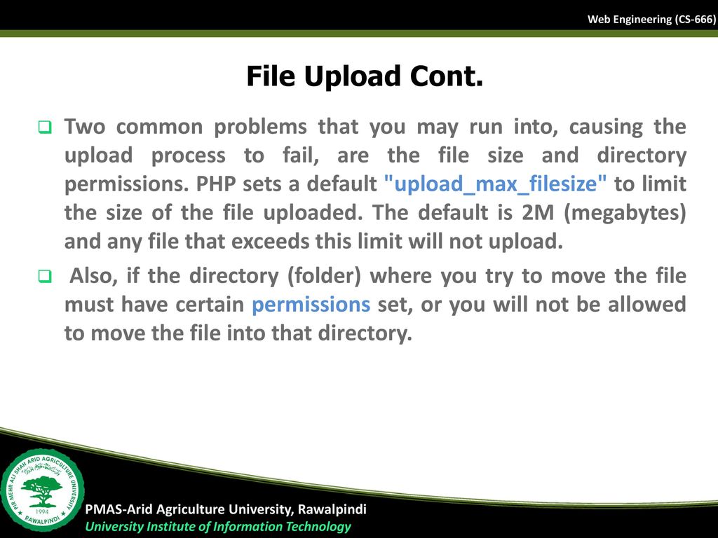File Upload Cont.