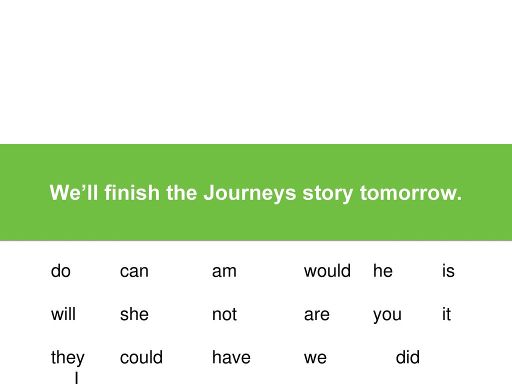We’ll finish the Journeys story tomorrow.