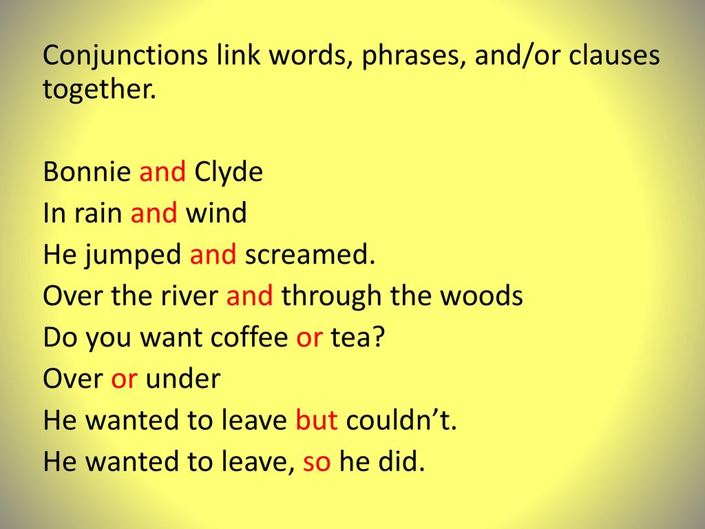 Je Parle English - Bonjour ! Do you know the 7 different coordinating  conjunctions that help you to connect 2 or more things (words, sentences,  clauses etc)? Just remember FANBOYS, and you