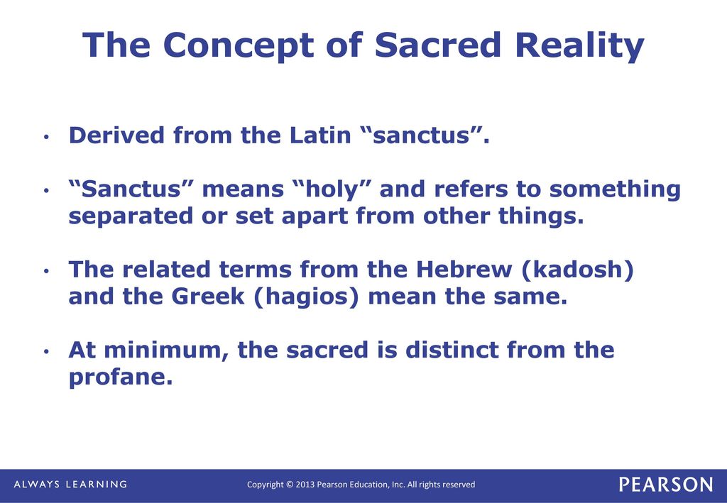 what is sacred reality