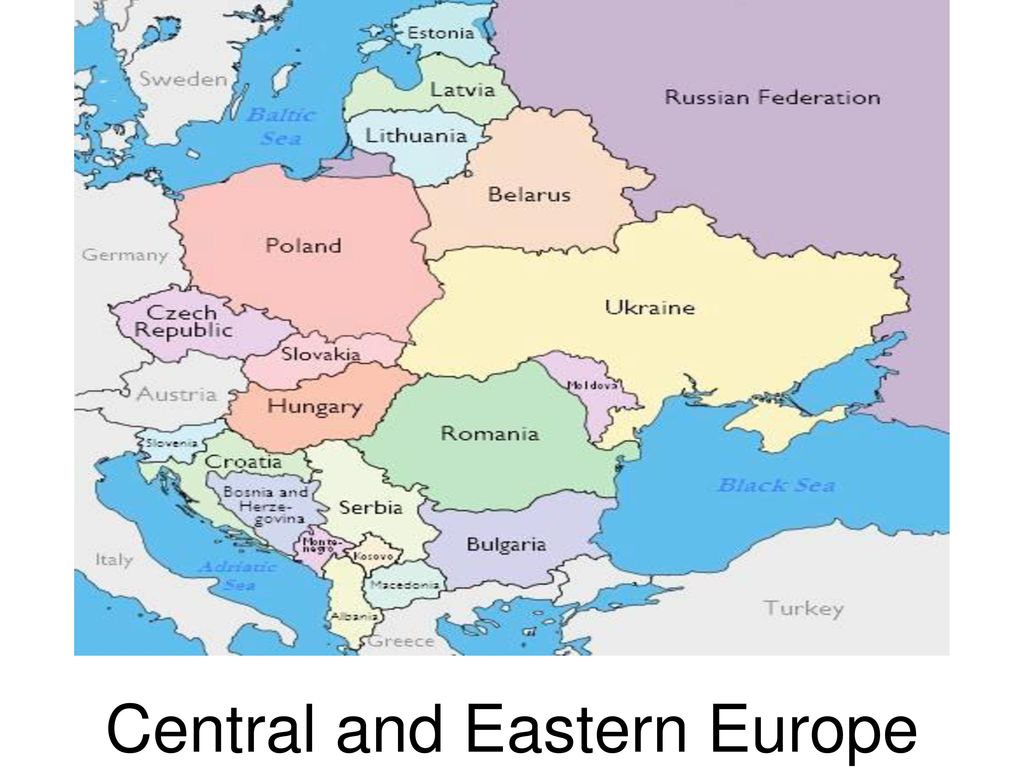 Of the countries of central. Центральная Европа. Страны центральной Европы. Восточная Европа. Карта центральной Европы.