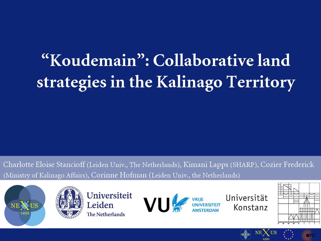 Koudemain : Collaborative land strategies in the Kalinago Territory