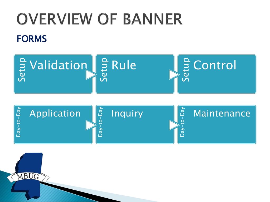 OVERVIEW OF BANNER Validation Rule Control Application Inquiry