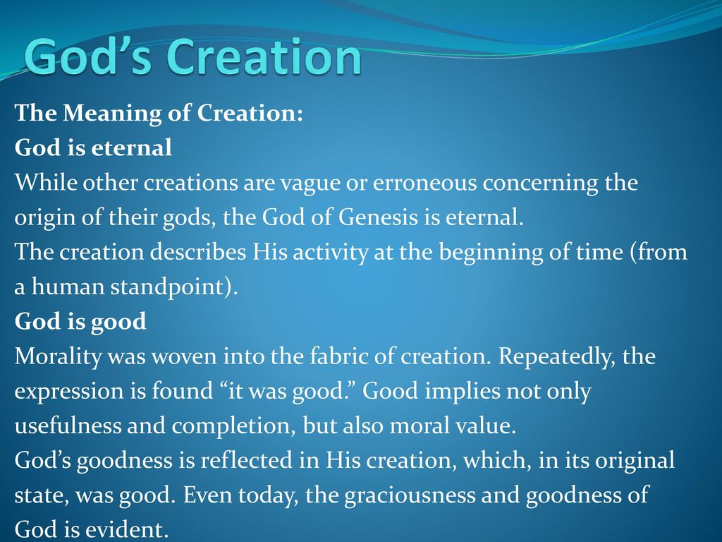 The Holy Book of Genesis - ppt download