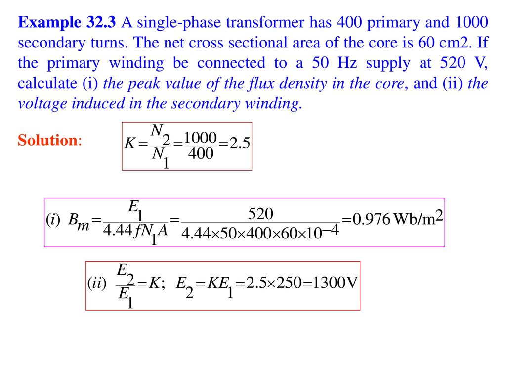 Lecture On Single Phase Transformer Ppt Download