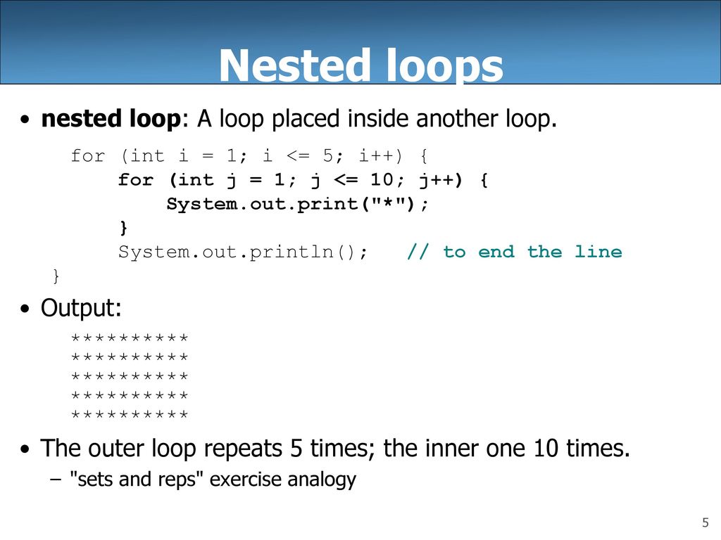 Lecture 18: Nested Loops and Two-Dimensional Arrays - ppt download