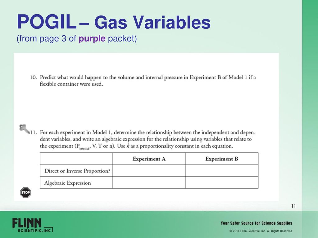 Welcome! Flinn Scientific Enhance your Science Curriculum with Pertaining To Gas Variables Worksheet Answers