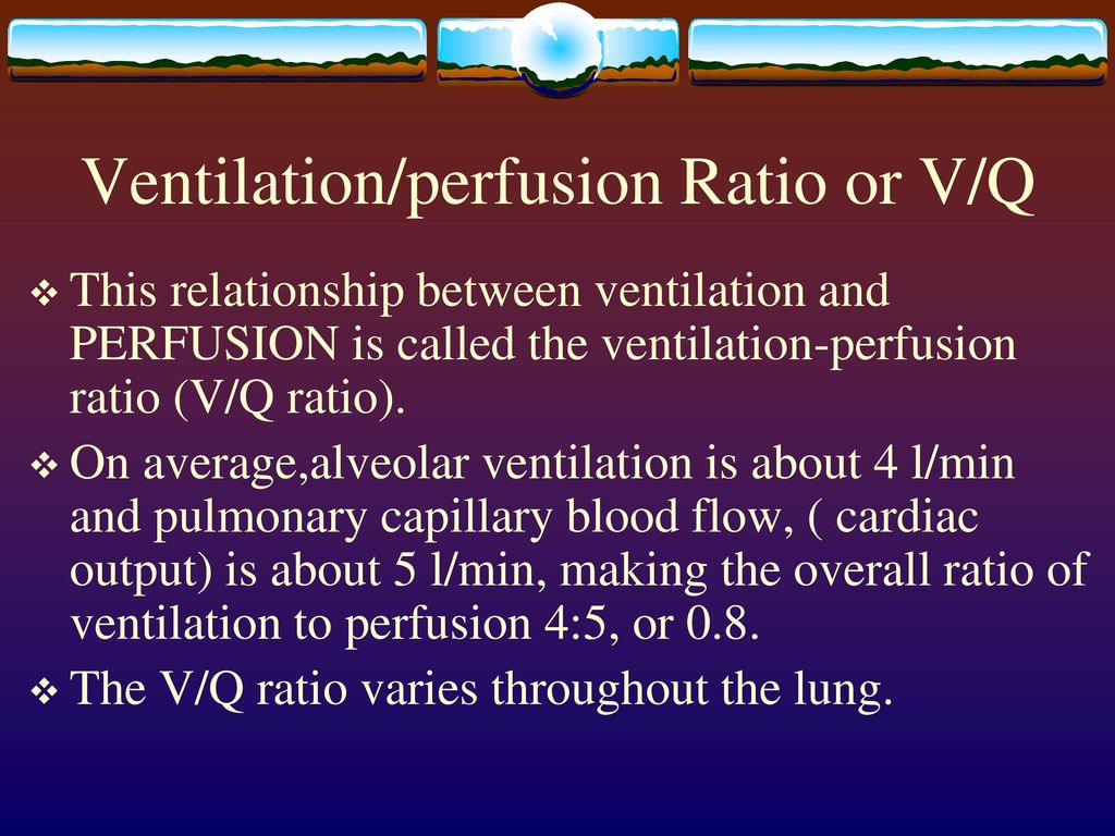 Ventilation-perfusion Ratio - ppt download