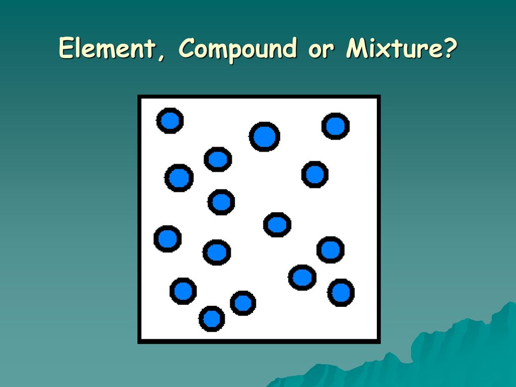 Element, Compound or Mixture