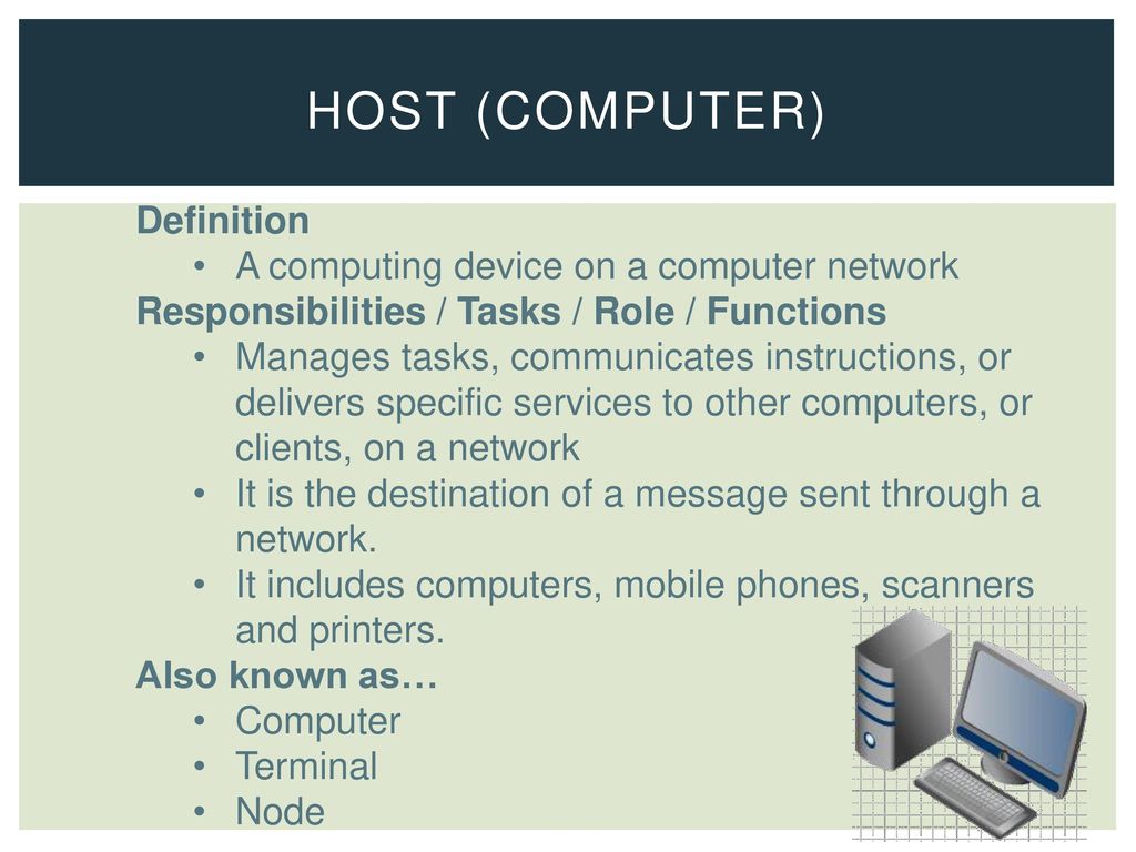 Network Systems 3.01 Understand the physical components of a network