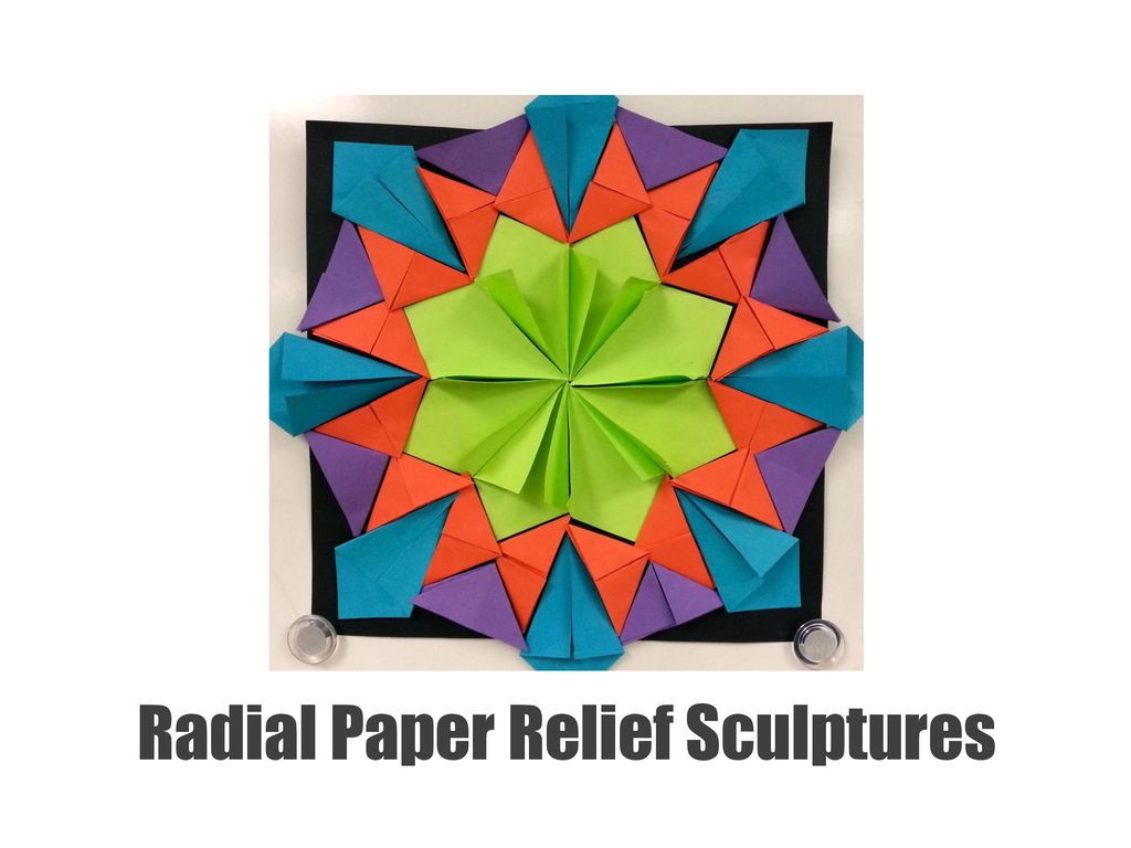 Radial Paper Relief Sculptures