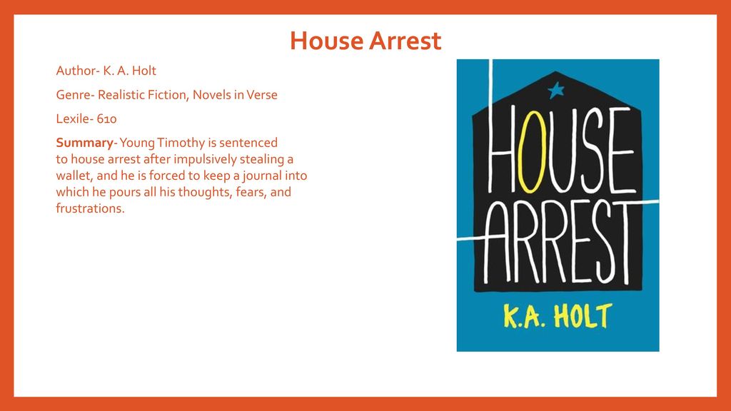 house arrest book genre