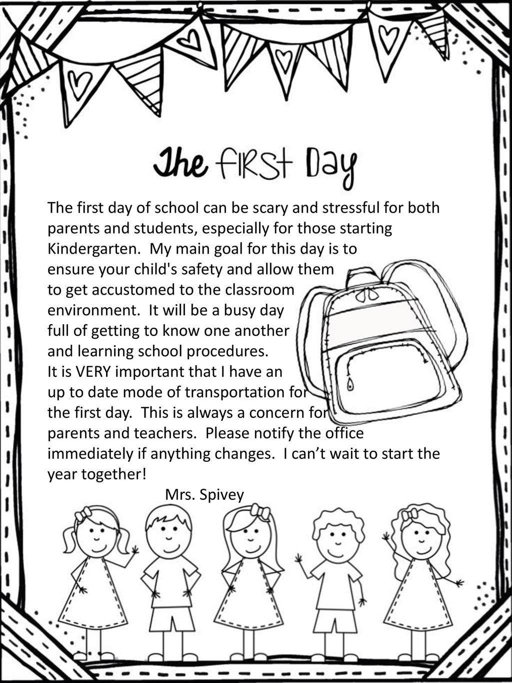 Your child will begin every morning by gathering together to ...