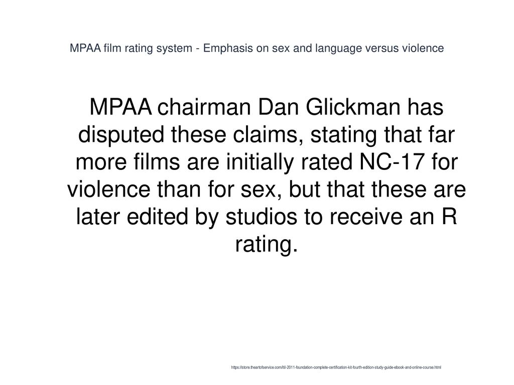 The sex, drugs and violence contained in MPAA ratings