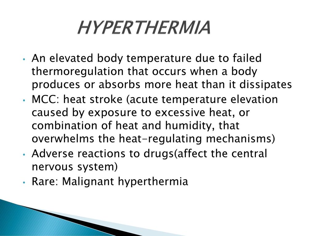 Hyperthermia Treating hyperthermia