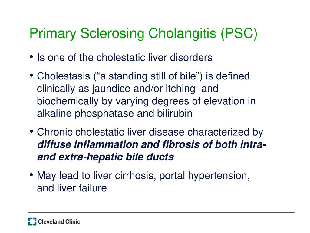 Primary Sclerosing Cholangitis: - ppt download