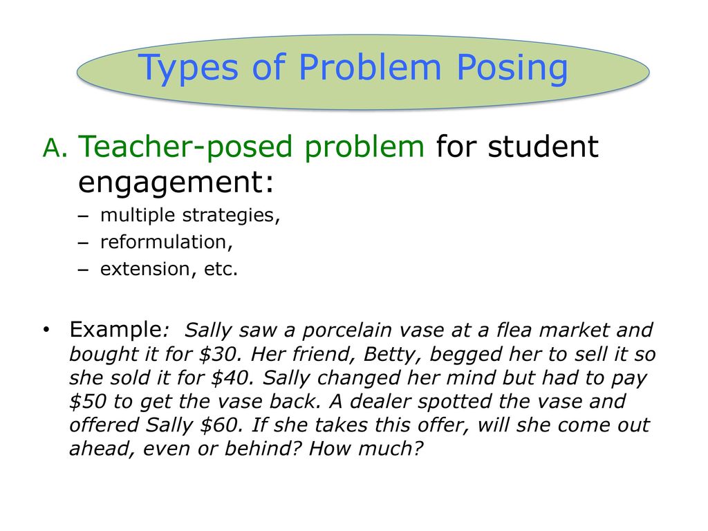 A Problem-Solving Conceptual Framework And Its Implications In Designing  Problem-Posing Tasks | PDF
