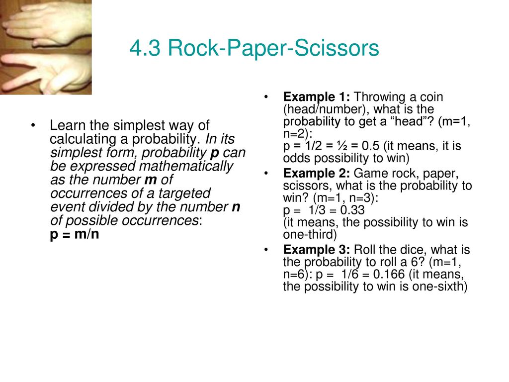 Mathematicians Roll Dice and Get Rock-Paper-Scissors