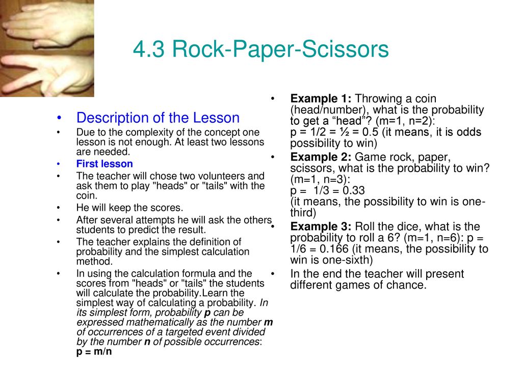 Mathematicians Roll Dice and Get Rock-Paper-Scissors