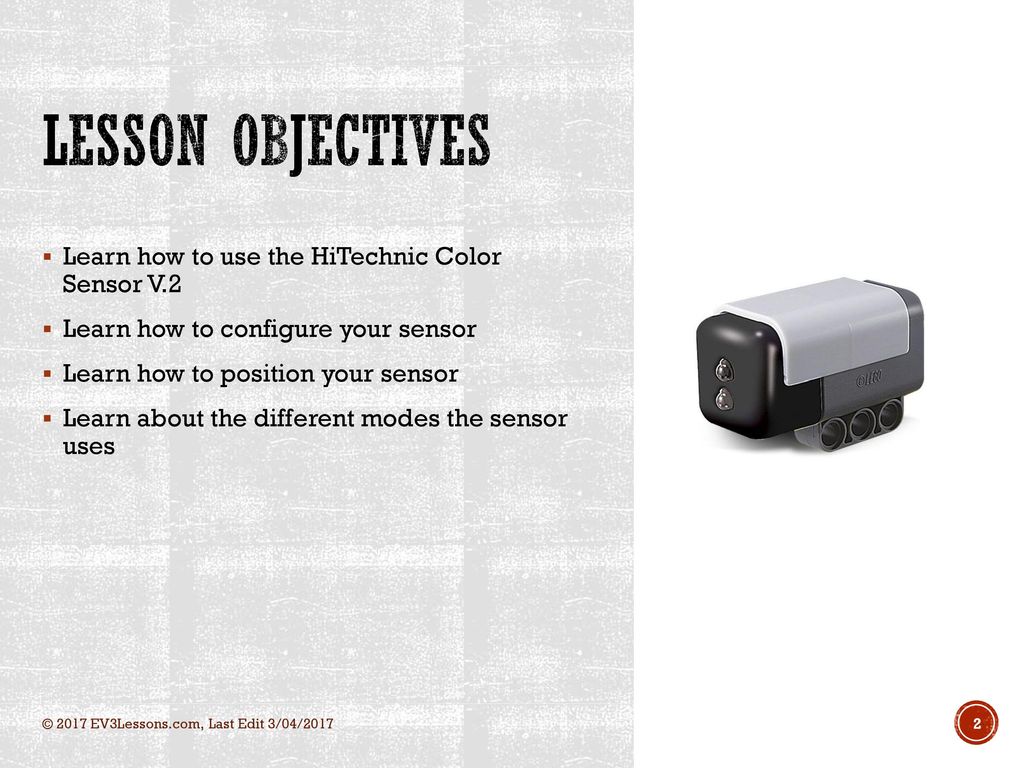 INTRODUCTION TO HITECHNIC COLOR SENSOR - ppt download