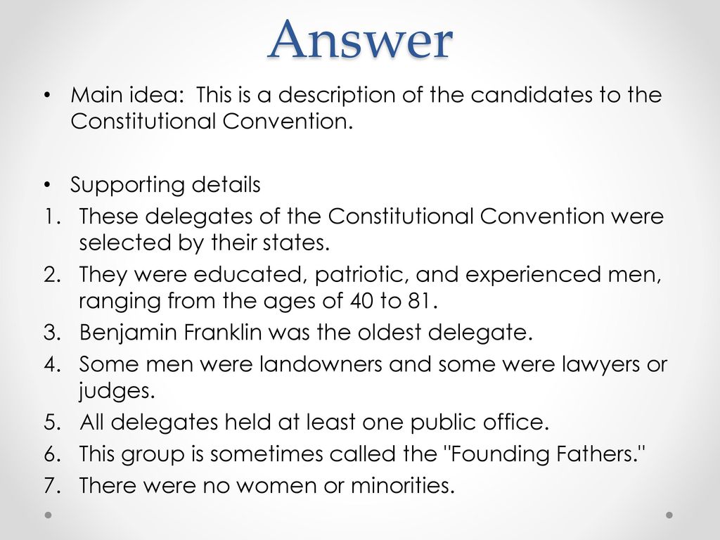 Constitutional Convention Worksheet - ppt download For The Constitutional Convention Worksheet