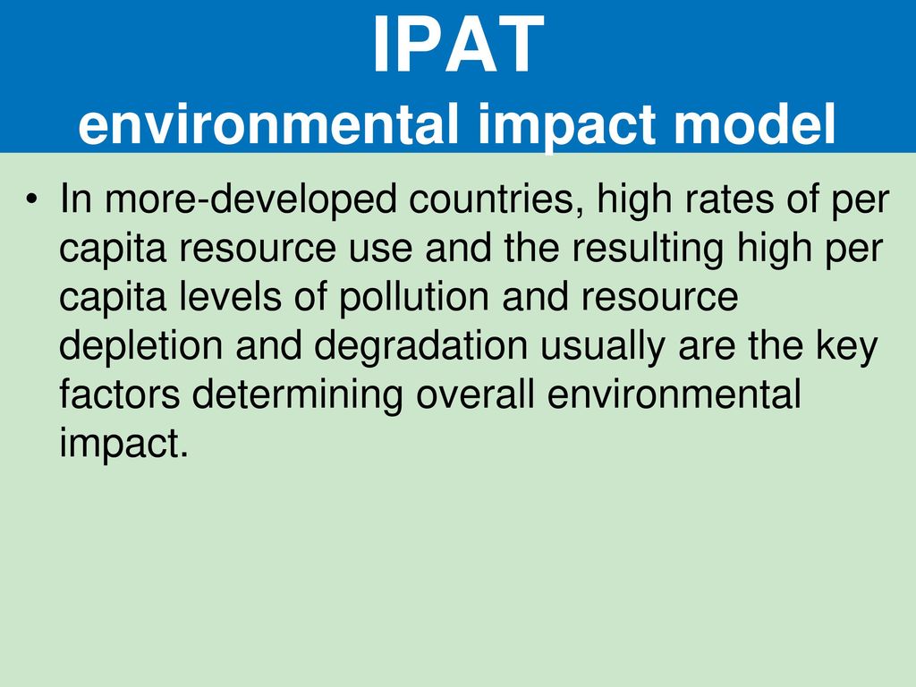 IPAT environmental impact model